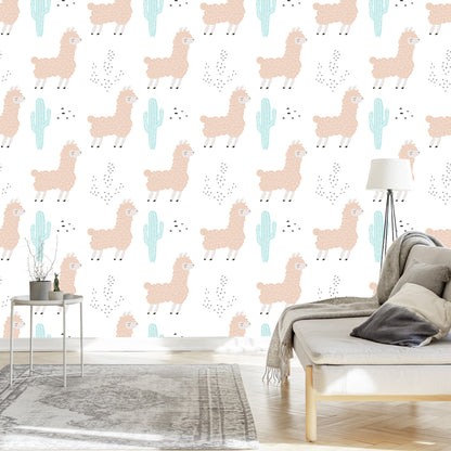 Wallpaper Nature Children's Room With Lamami