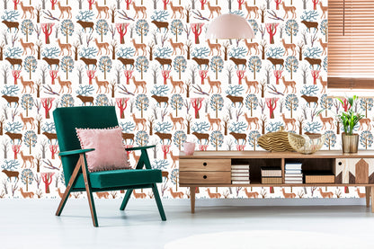 Wallpaper For Children - Forest Animals