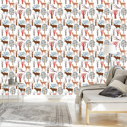 Wallpaper For Children - Forest Animals