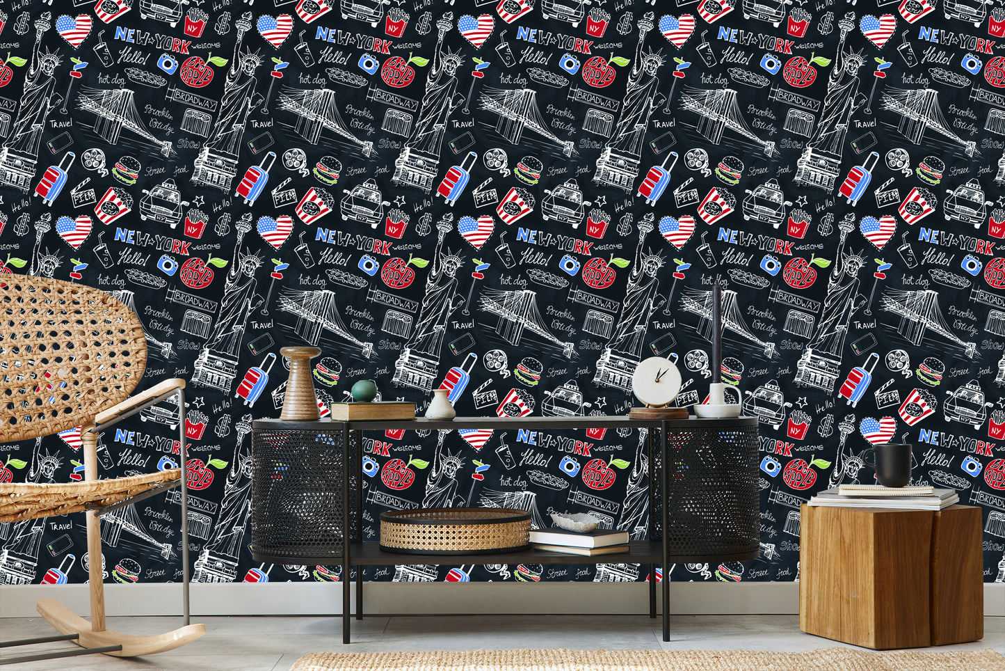 Wallpaper New York On The Black Plate