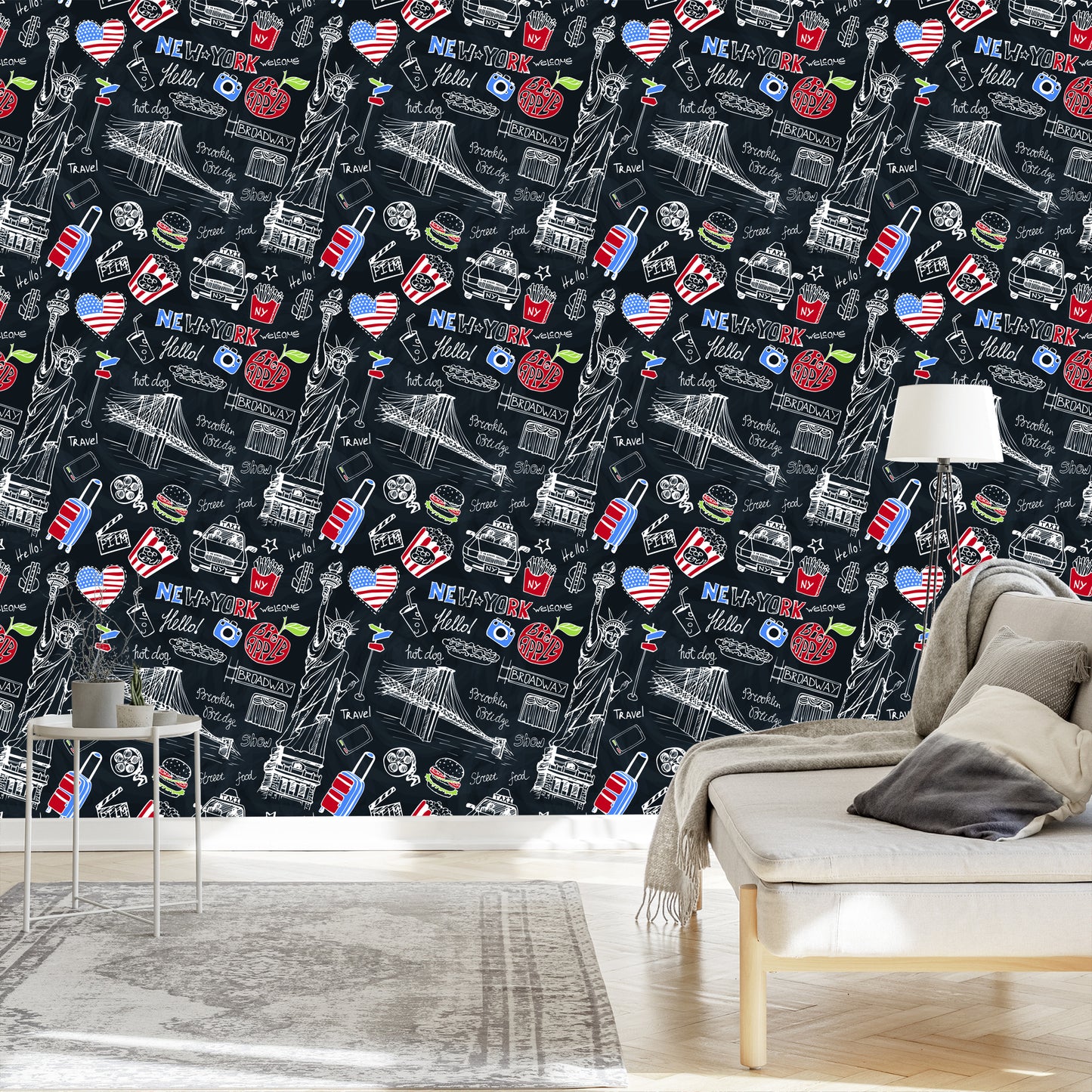 Wallpaper New York On The Black Plate