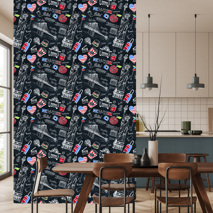 Wallpaper New York On The Black Plate