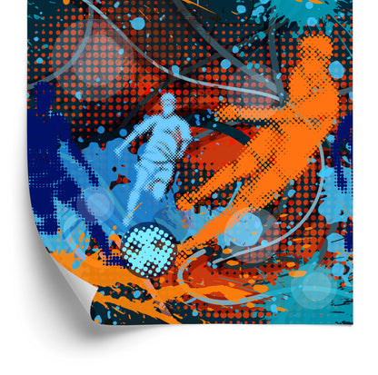 Wallpaper Painted Soccer Ball