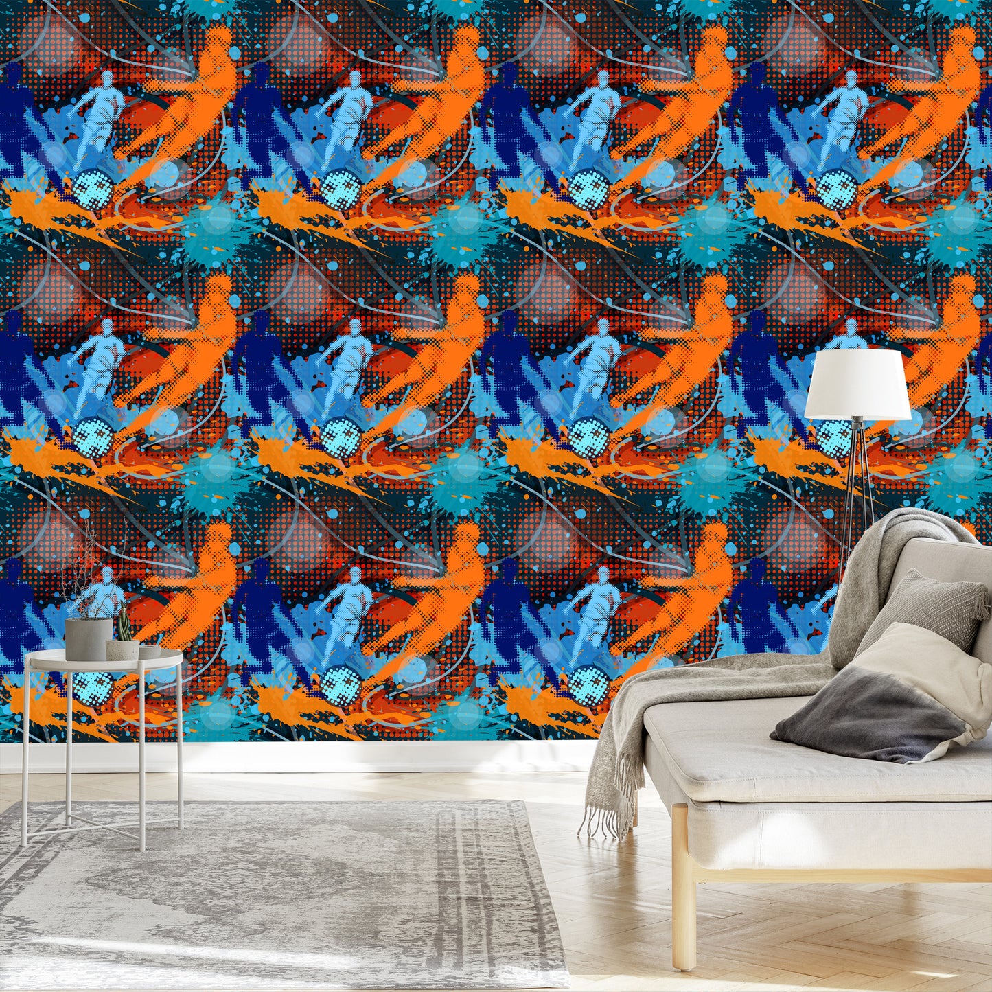 Wallpaper Painted Soccer Ball