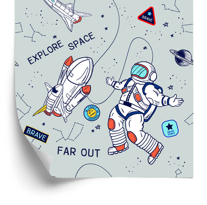 Wallpaper Astronaut's Cosmic Walk