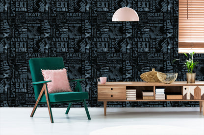Wallpaper Skater Typography