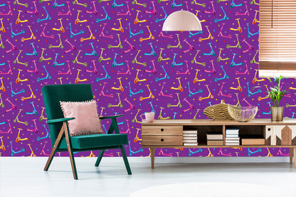 Wallpaper Colorful Scooters