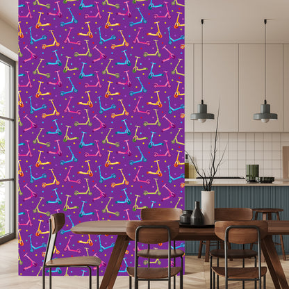 Wallpaper Colorful Scooters