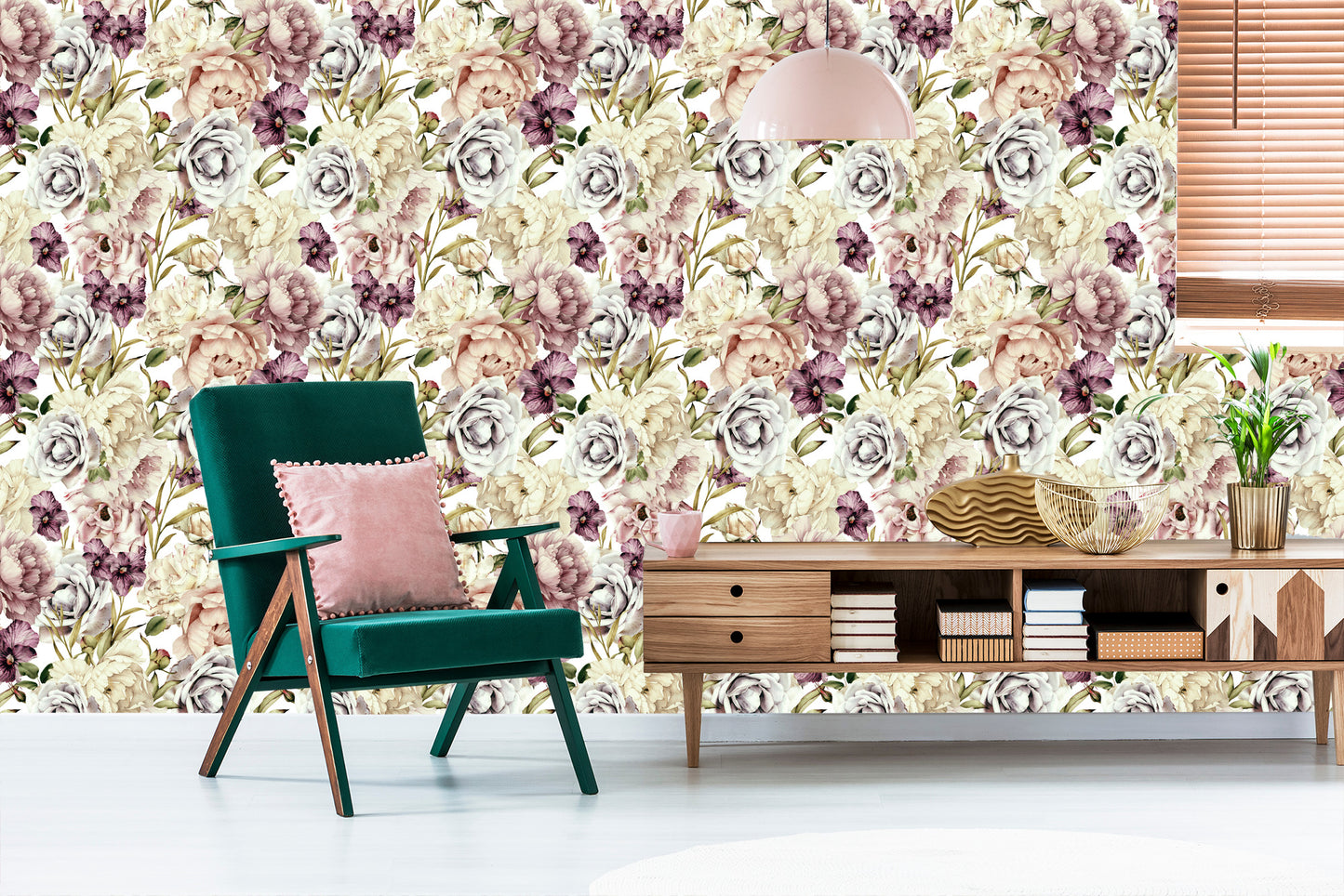 Wallpaper Flowers In Pastel Colors