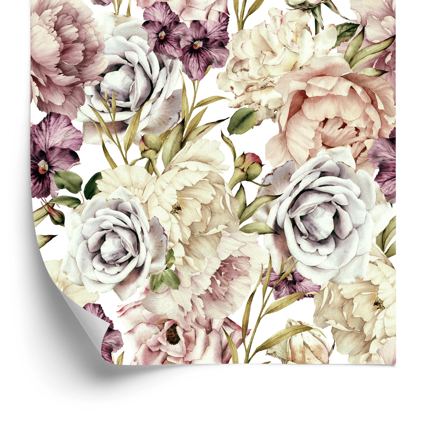 Wallpaper Flowers In Pastel Colors