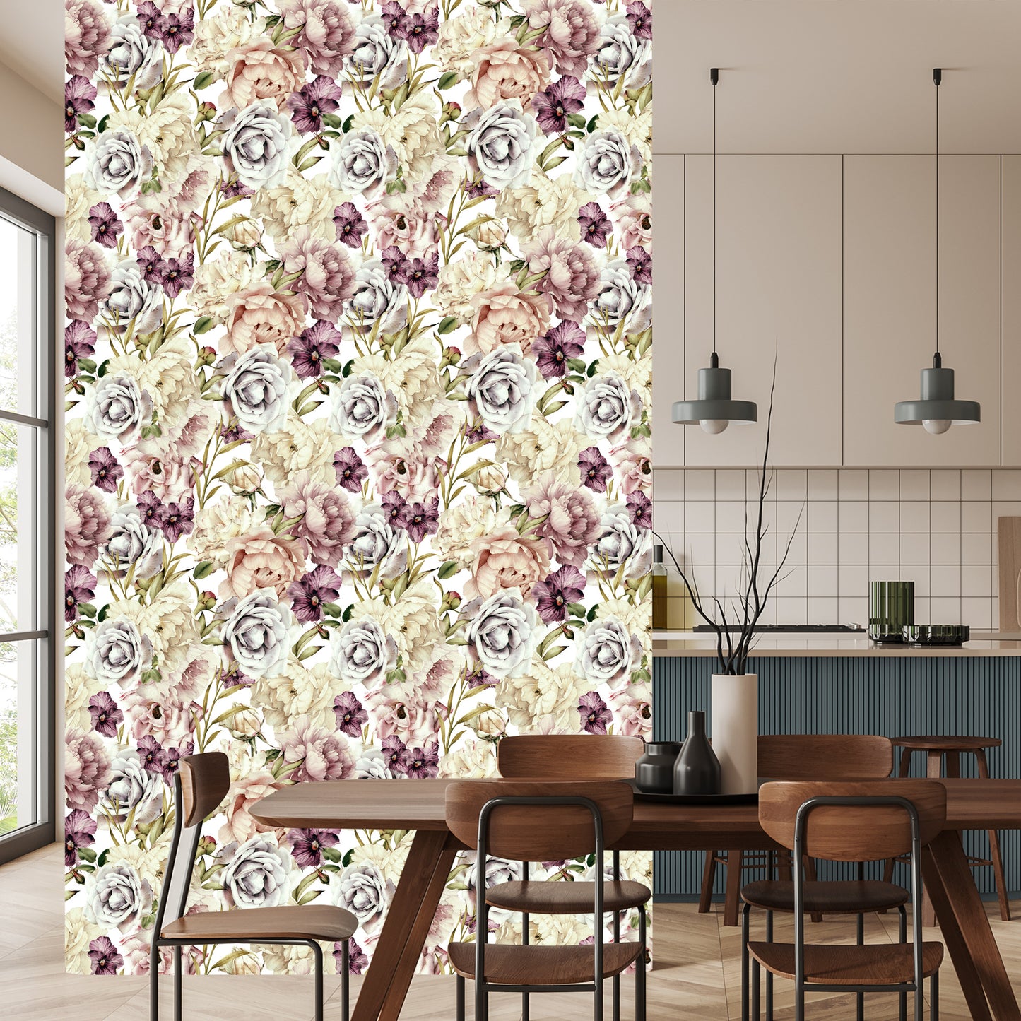 Wallpaper Flowers In Pastel Colors