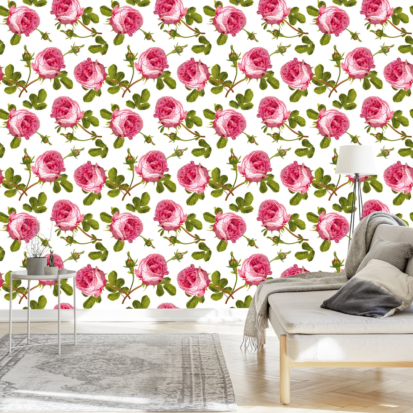 Wallpaper Roses With Leaves
