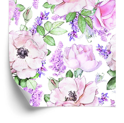Wallpaper Roses Violet Flowers