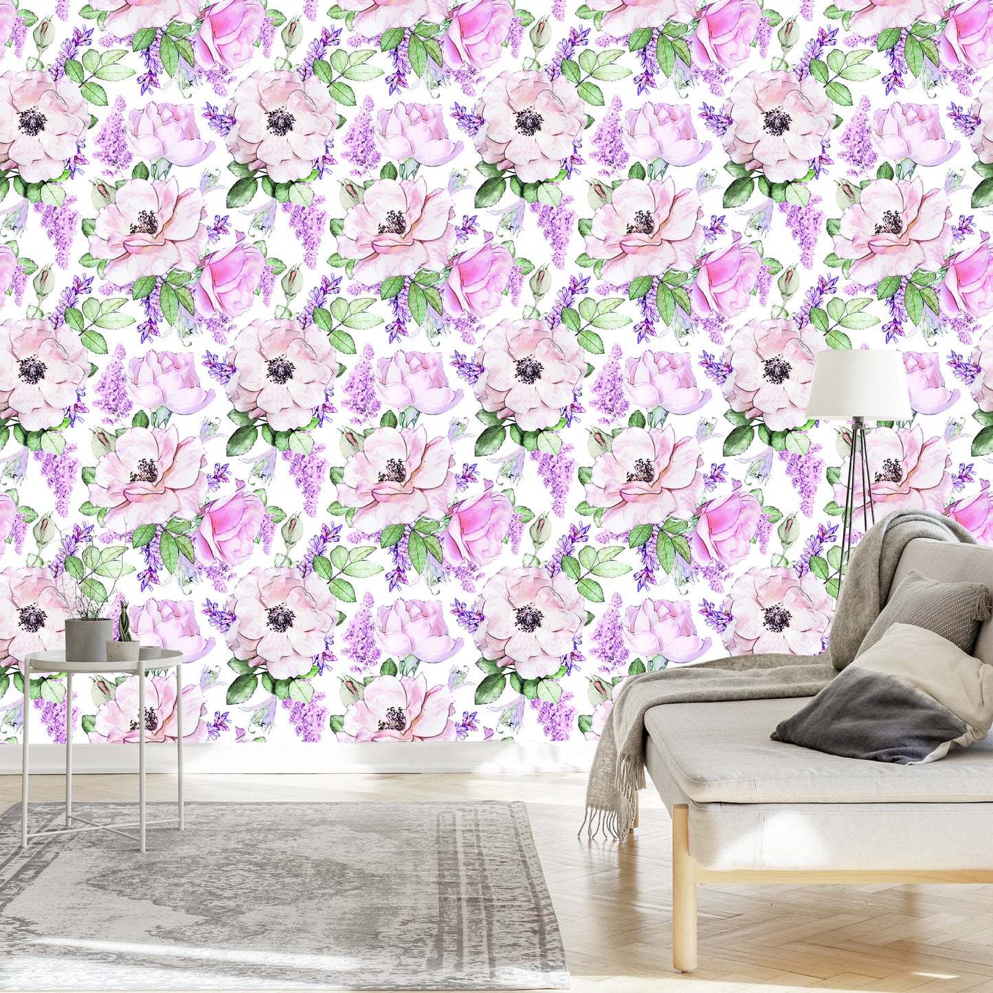 Wallpaper Roses Violet Flowers