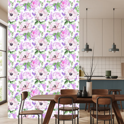 Wallpaper Roses Violet Flowers