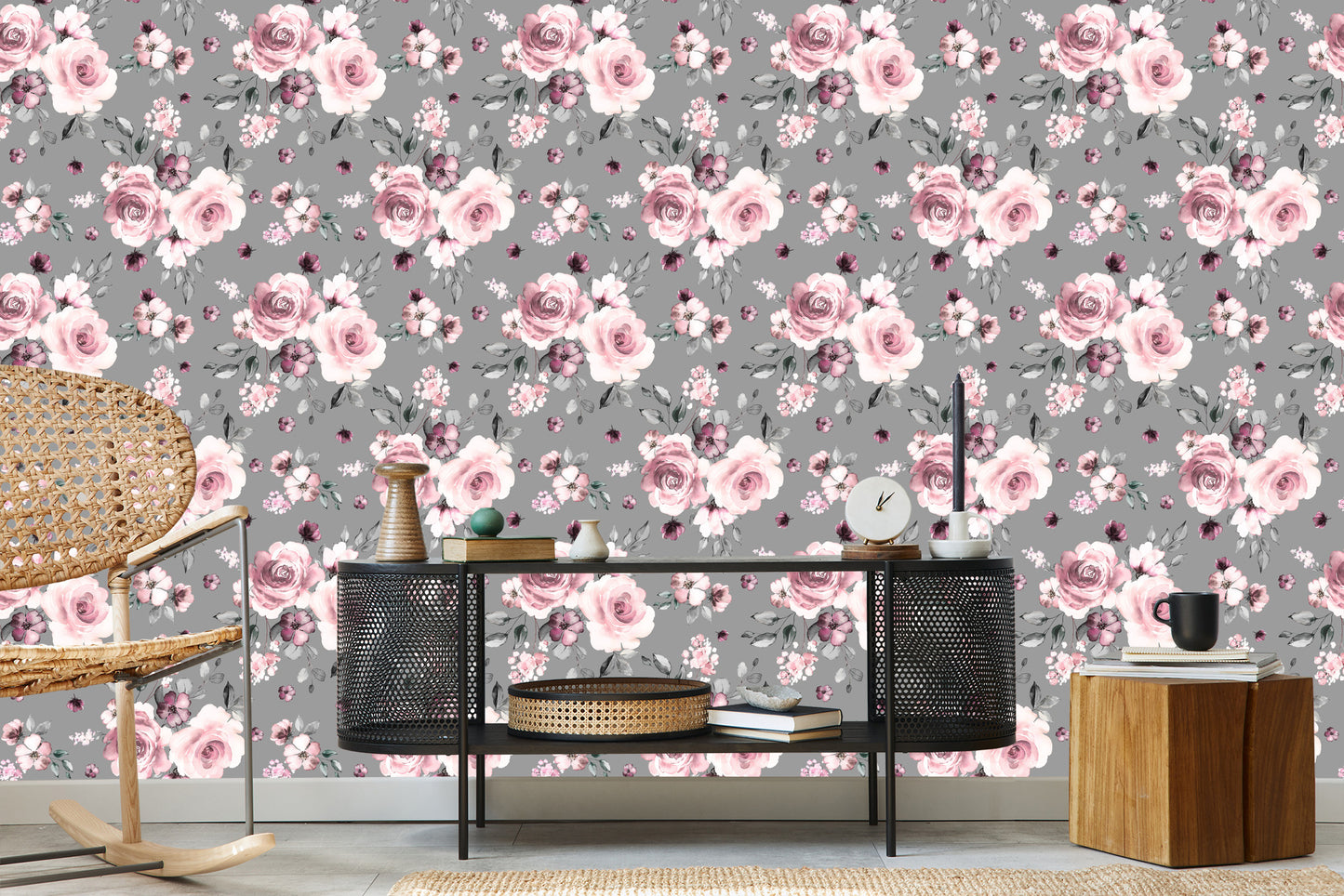 Wallpaper Fashionable Flowers Roses