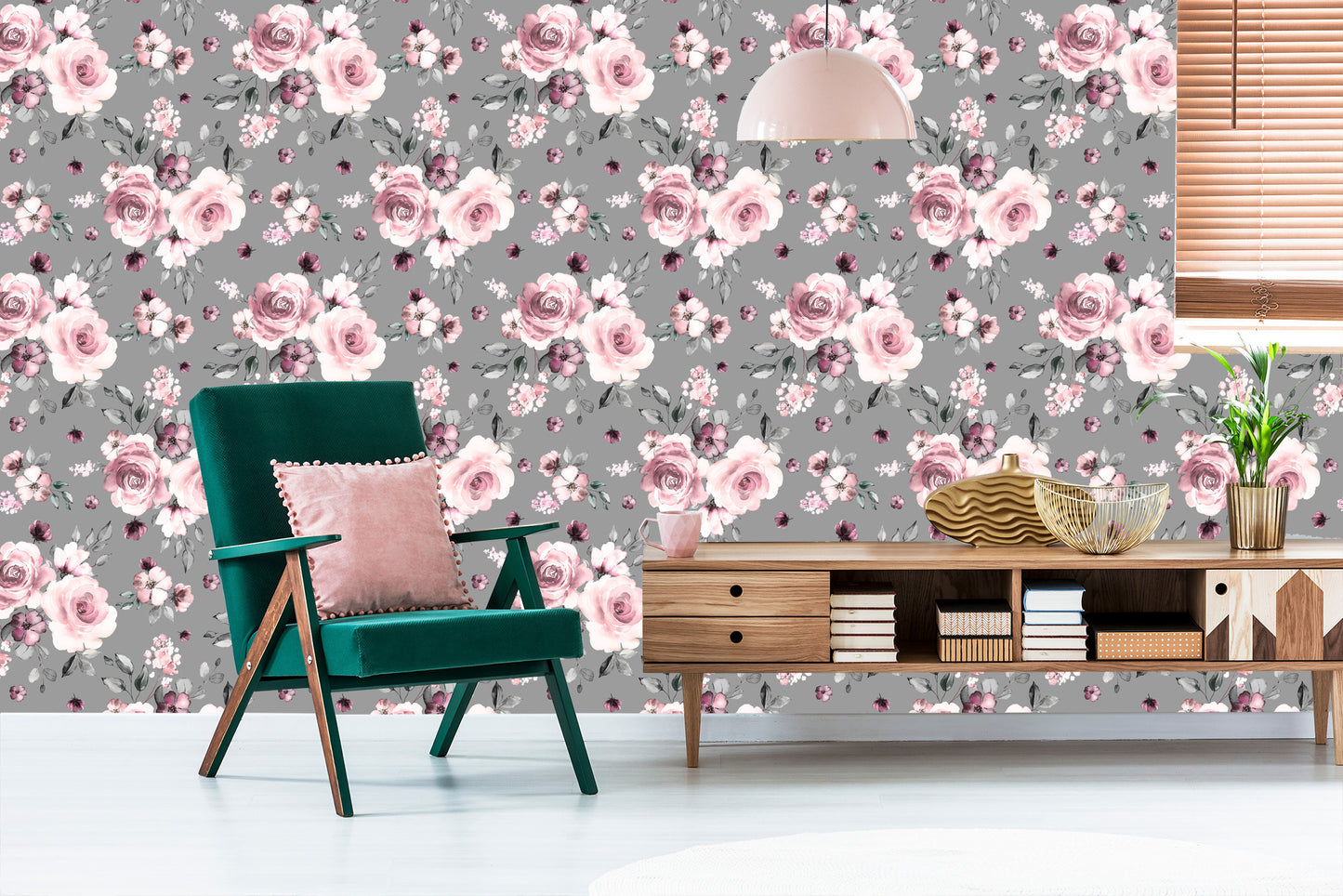 Wallpaper Fashionable Flowers Roses