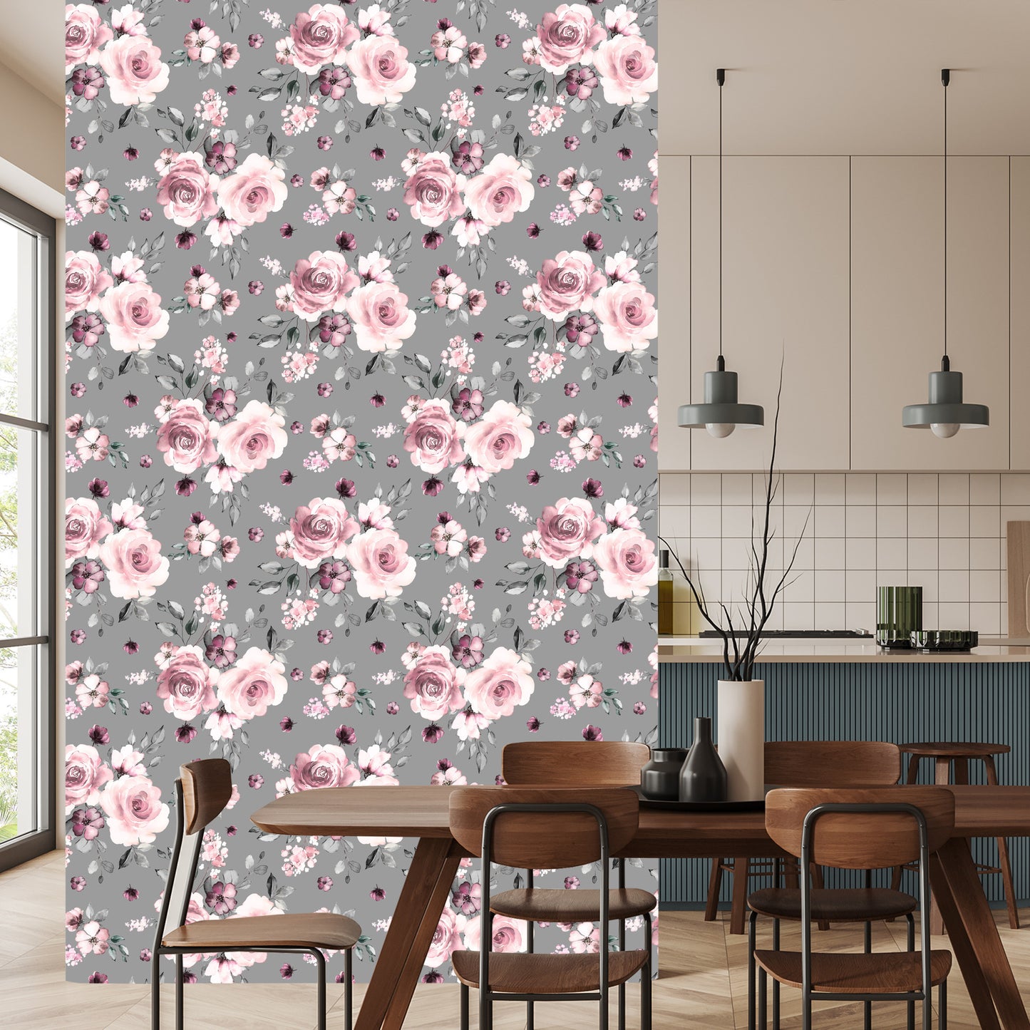 Wallpaper Fashionable Flowers Roses