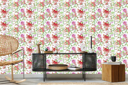 Wallpaper Flowers In Soft Colors