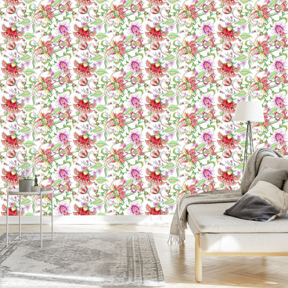Wallpaper Flowers In Soft Colors