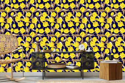 Wallpaper Yellow Tulips