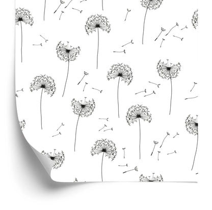 Wallpaper Flying Dandelion Seeds