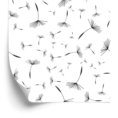 Wallpaper Falling Dandelion Seeds