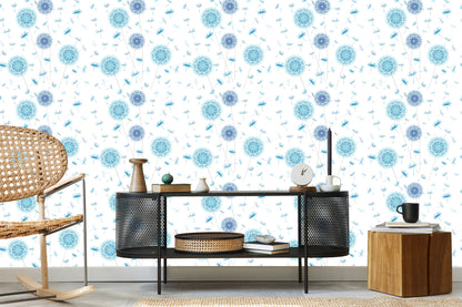 Wallpaper Dandelions In Ornaments