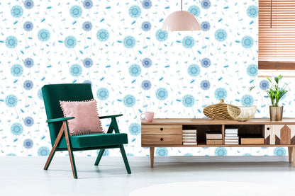 Wallpaper Dandelions In Ornaments