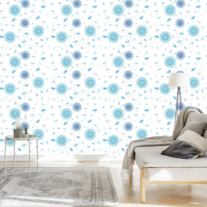 Wallpaper Dandelions In Ornaments