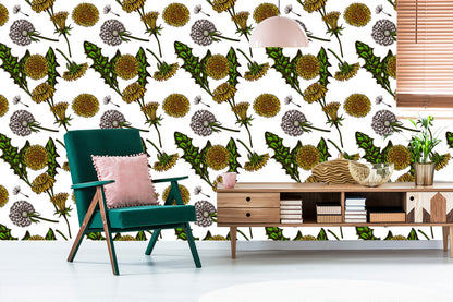 Wallpaper Blooming Dandelions