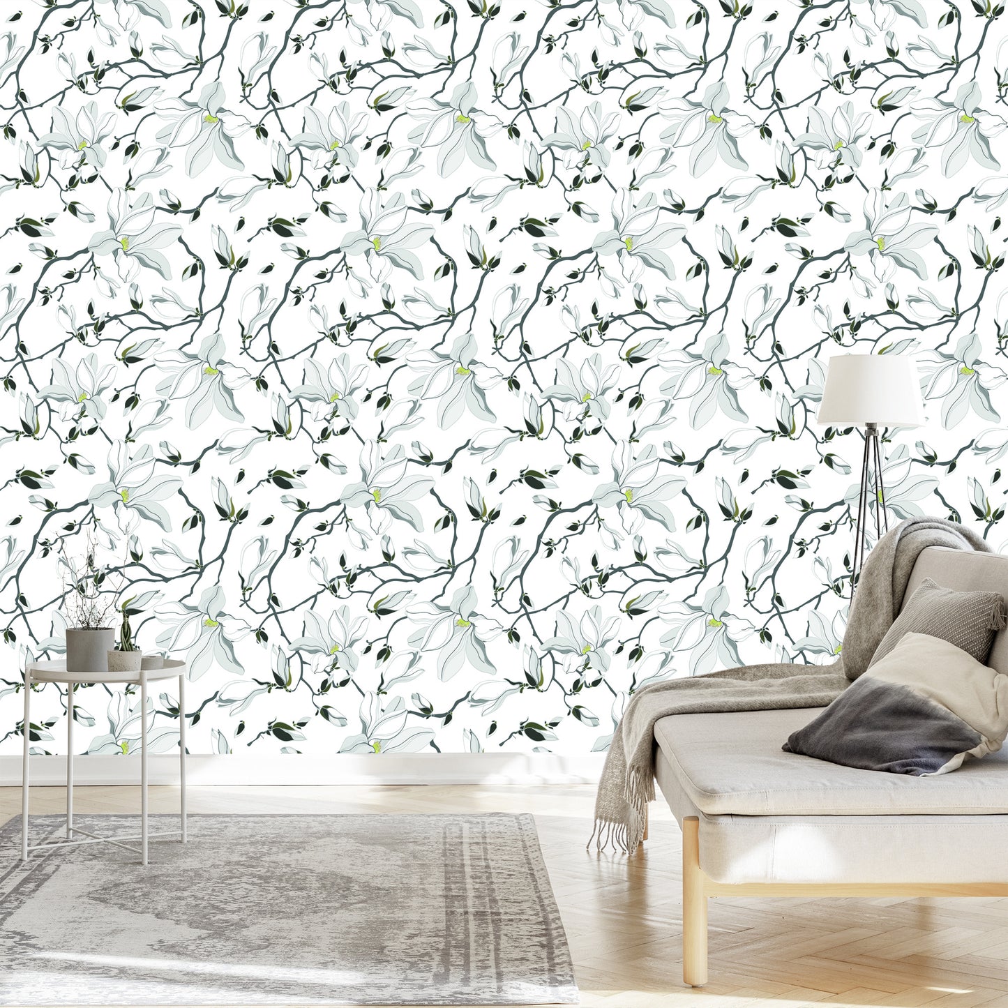 Wallpaper White Magnolias