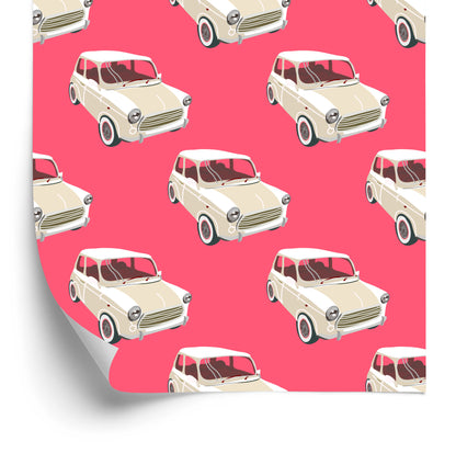 Wallpaper For Children - Iconic Cars In Retro Style