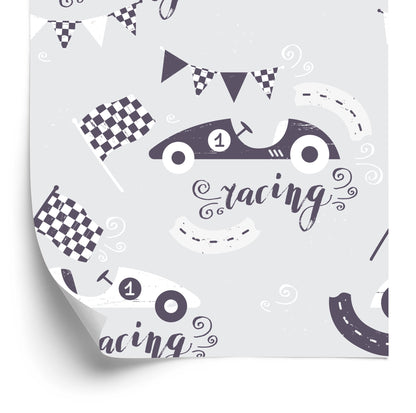 Wallpaper For Kids - Vintage Car Racing