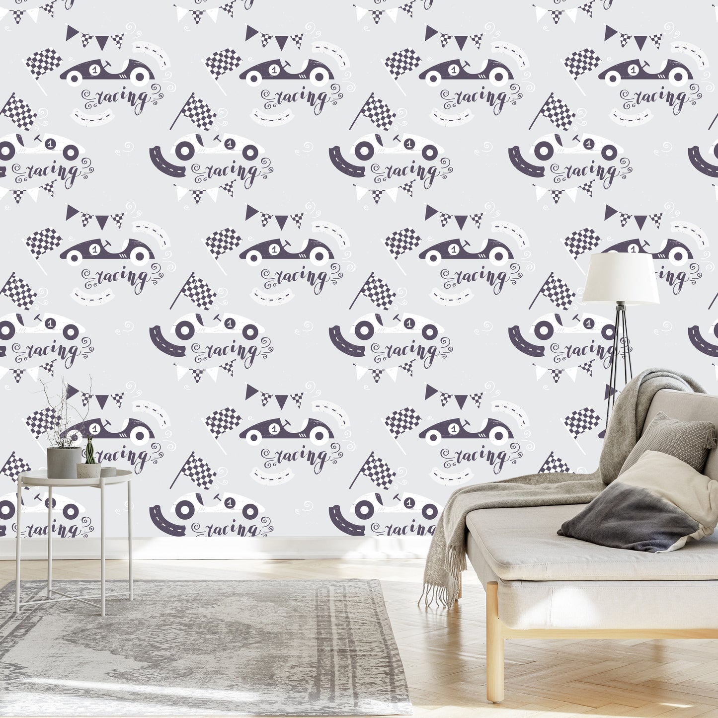 Wallpaper For Kids - Vintage Car Racing