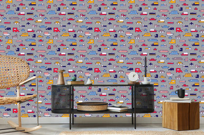 Wallpaper For Children - Colorful Cars