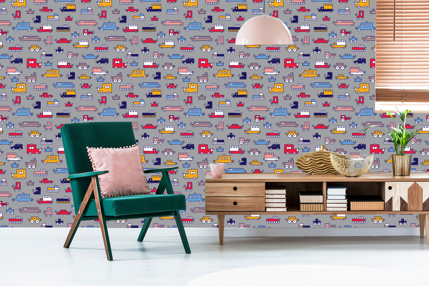Wallpaper For Children - Colorful Cars