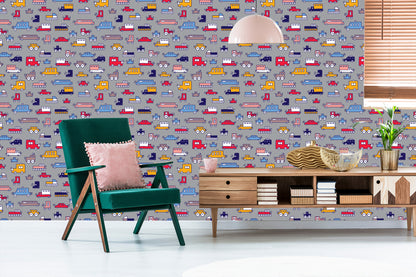 Wallpaper For Children - Colorful Cars