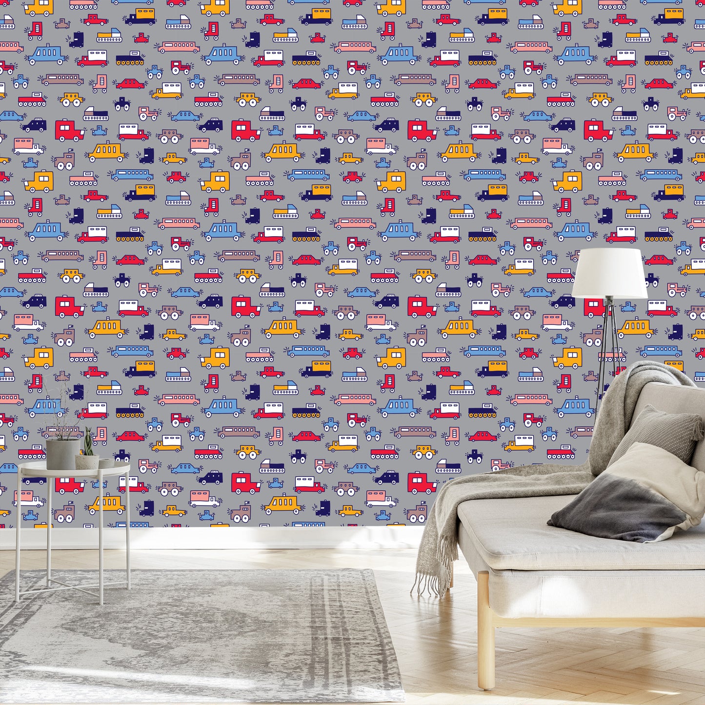 Wallpaper For Children - Colorful Cars