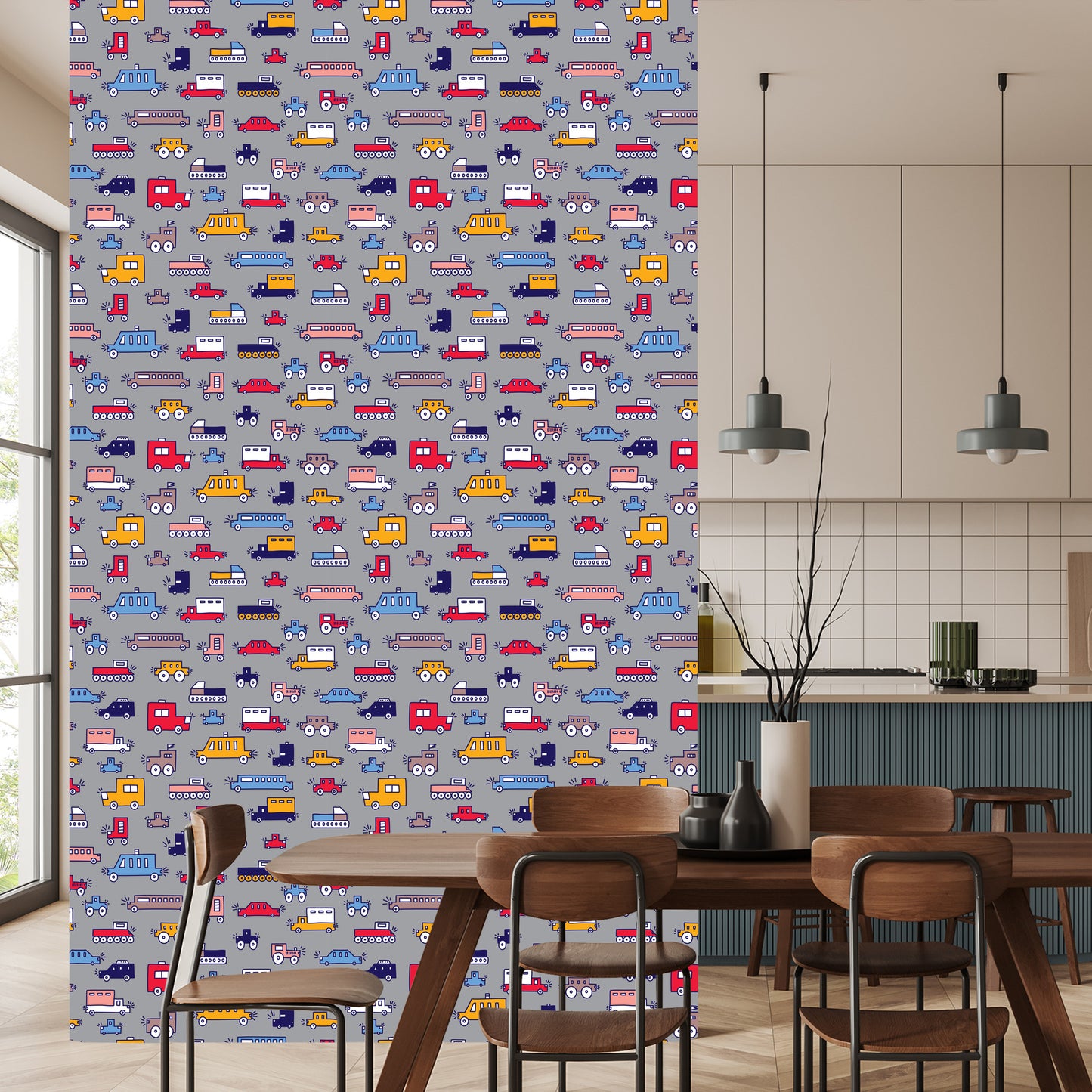 Wallpaper For Children - Colorful Cars