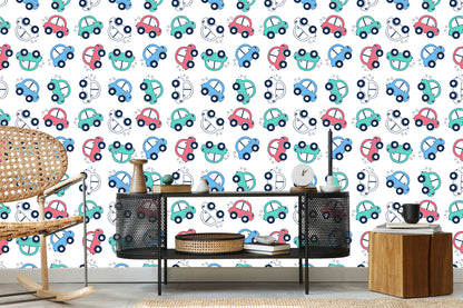 Wallpaper Cars Colorful Cars For Children's Room