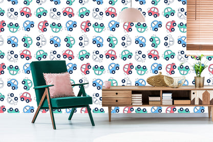 Wallpaper Cars Colorful Cars For Children's Room