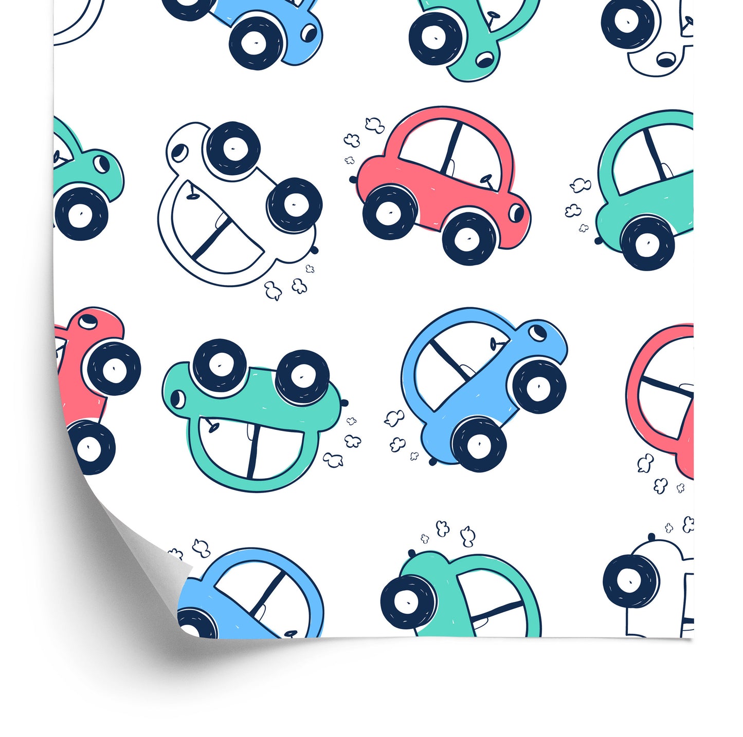Wallpaper Cars Colorful Cars For Children's Room
