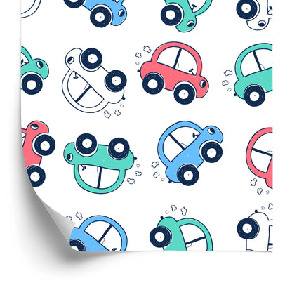 Wallpaper Cars Colorful Cars For Children's Room