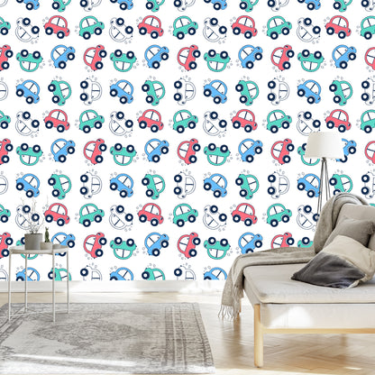 Wallpaper Cars Colorful Cars For Children's Room