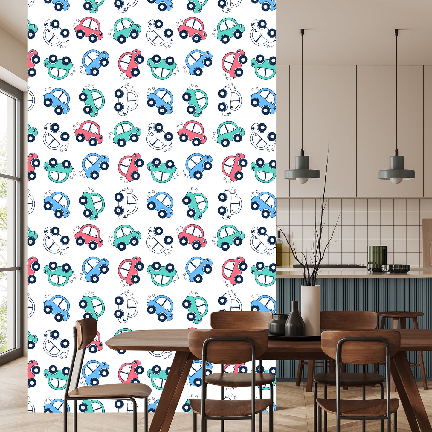 Wallpaper Cars Colorful Cars For Children's Room