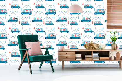 Wallpaper Pet Cars For Baby's Room