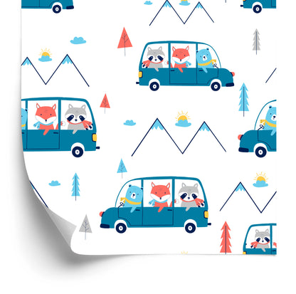 Wallpaper Pet Cars For Baby's Room