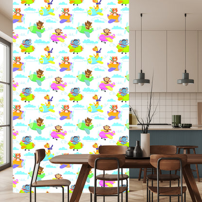 Wallpaper For Children - Animals, Airplanes