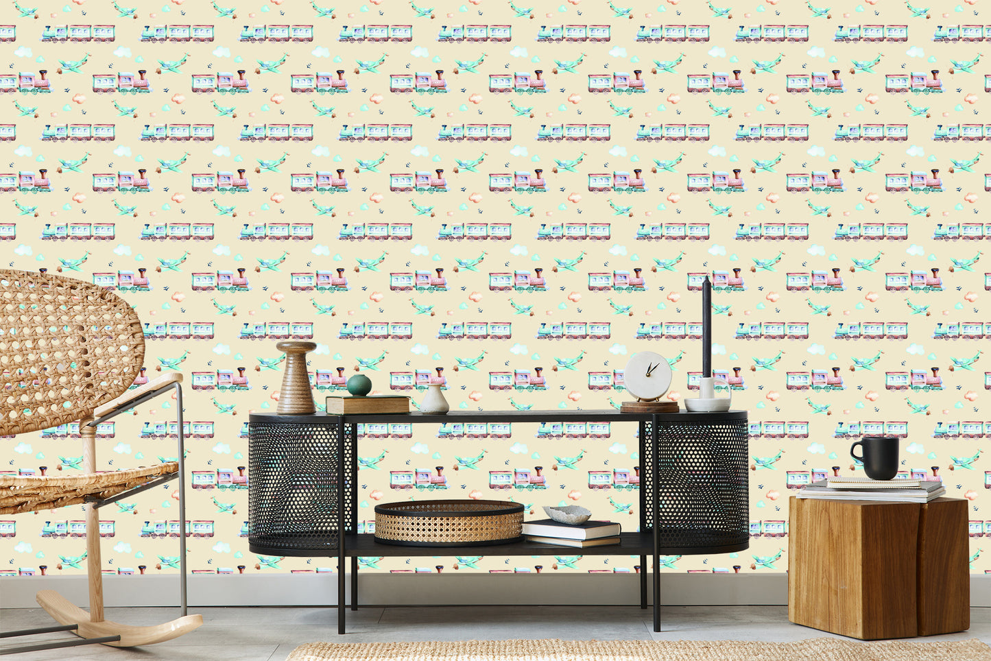Wallpaper Airplanes And Trains